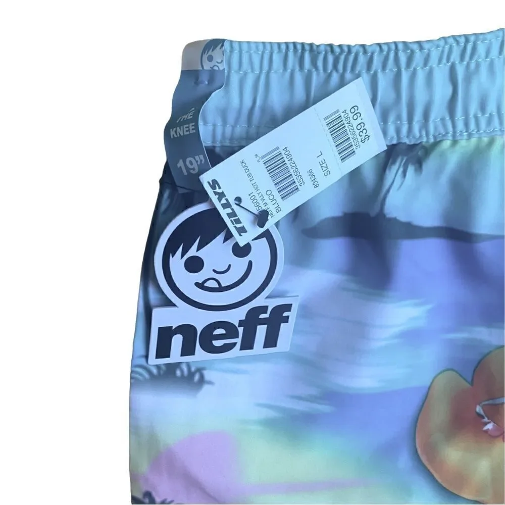 Neff Tropical Rubber Ducky Hot Tub Swim Trunks Size Large NWT